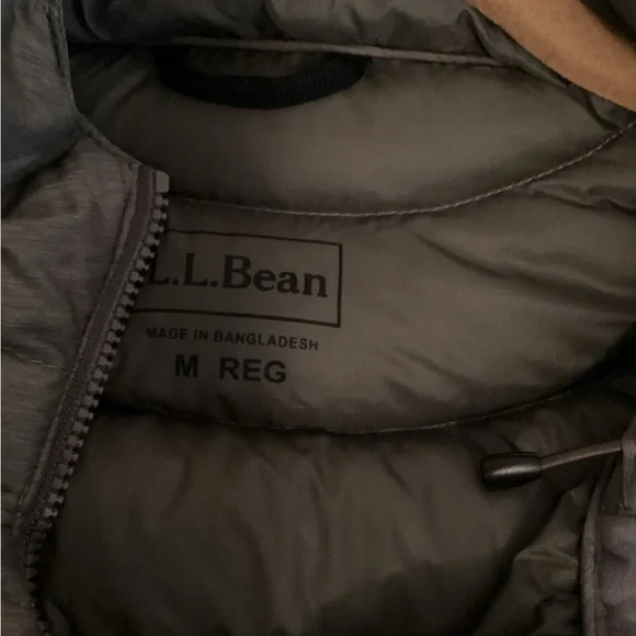 L.L.BEAN PACKABLE LONG JACKET GOOSE DOWN SZ M - Picture 6 of 10